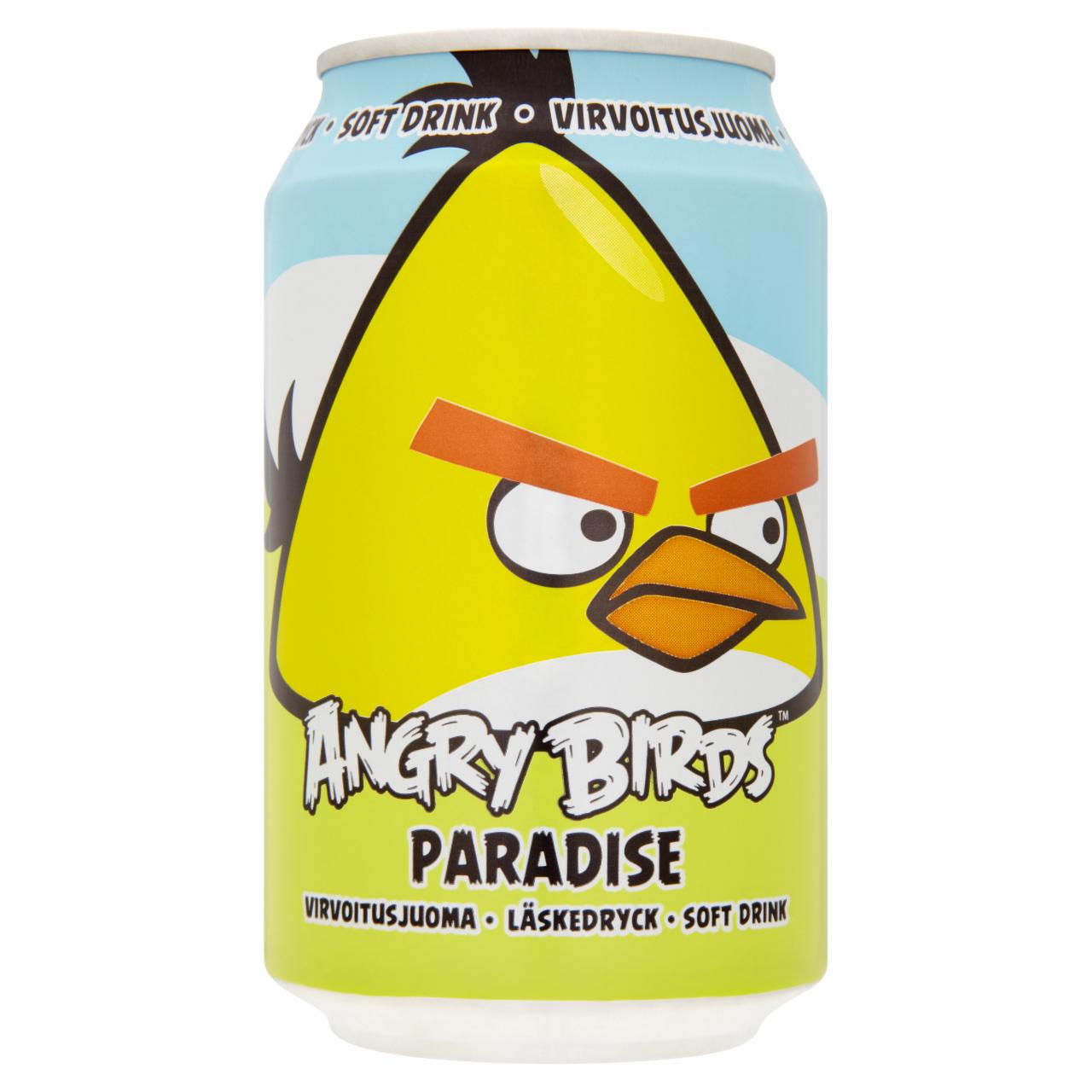 Képek - Angry Birds Paradise mandarin- és ananászízű szénsavas üdítőital 0,33 l