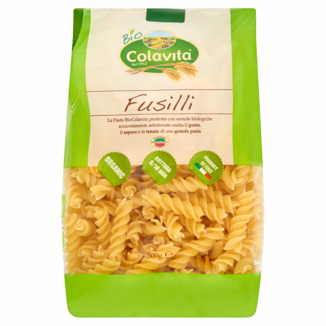 Képek - Colavita Bio Fusilli BIO apró durum száraztészta 500 g