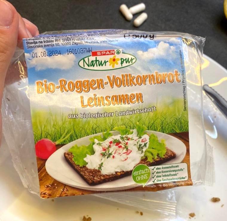 Képek - Bio-Roggen-Volkornbrot Leinsamen Spar Natur pur