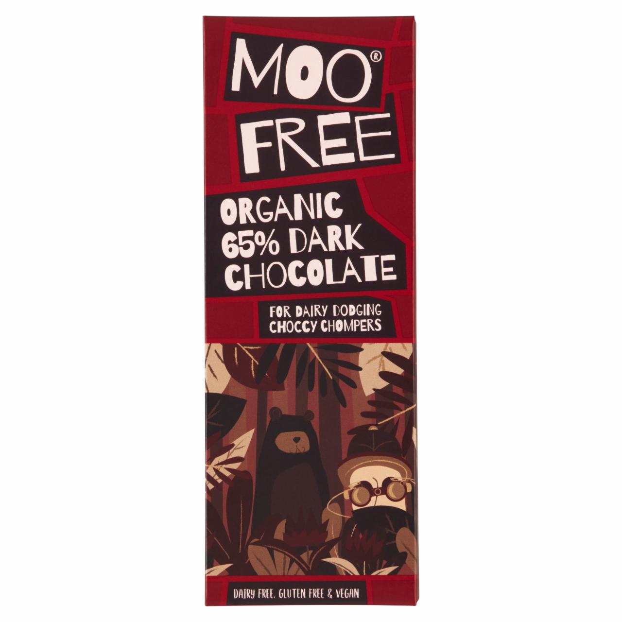 Képek - Moo Free BIO 65% étcsokoládé jellegű tábla 80 g