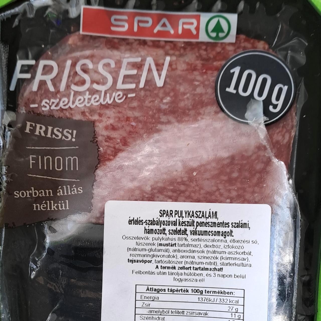 Képek - Pulykaszalámi Spar