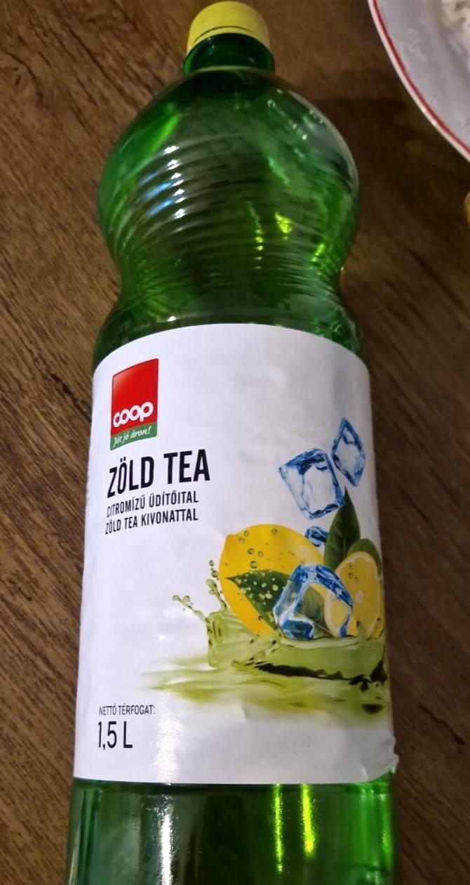 Képek - Zöld tea Citrom ízű szénvasmentes üdítőital Coop
