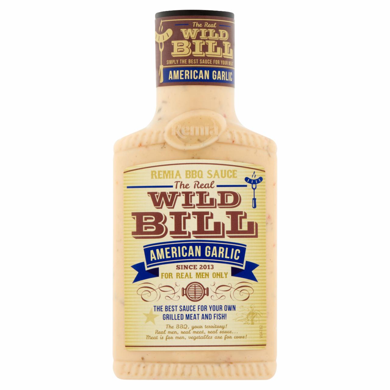 Képek - Remia Wild Bill amerikai fokhagymás BBQ szósz 450 ml