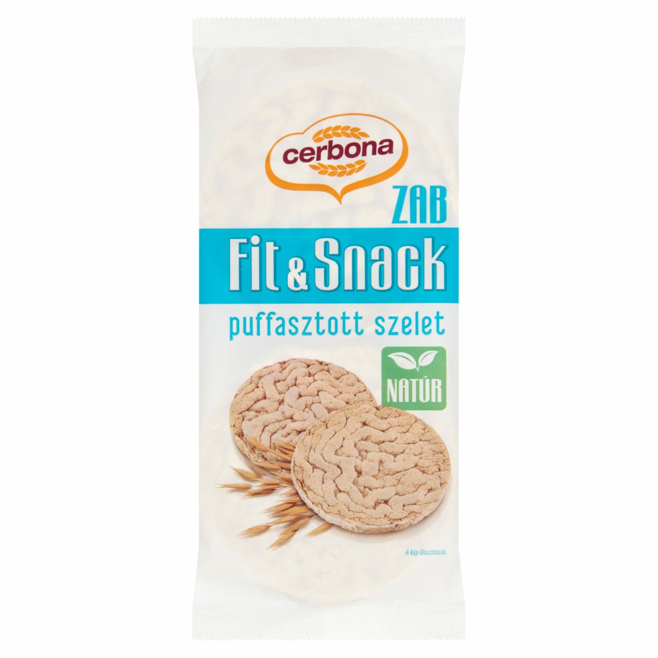 Képek - Cerbona Fit & Snack natúr puffasztott zabszelet 50 g