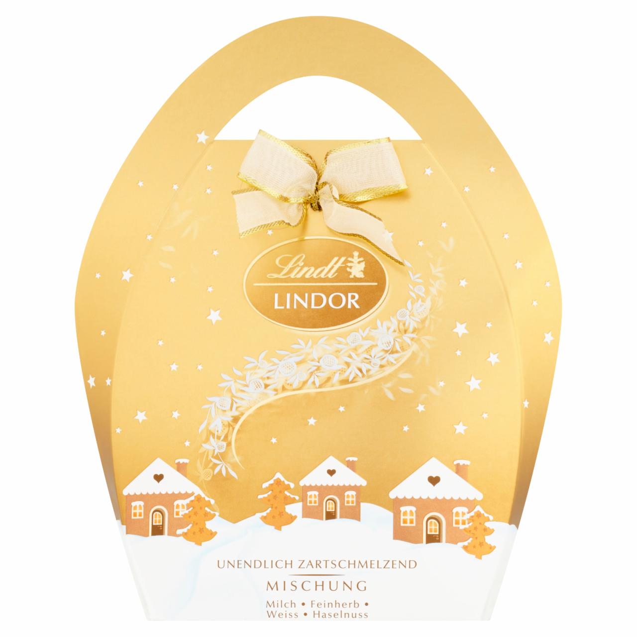 Képek - Lindt Lindor vegyes tejcsokoládé, étcsokoládé és fehércsokoládé krémesen lágy töltelékkel 100 g