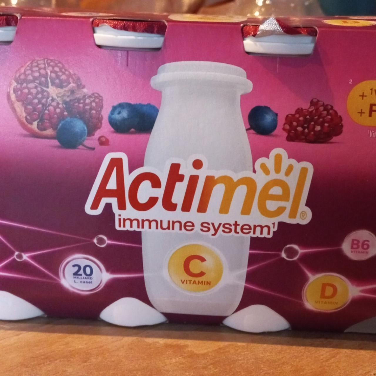 Képek - Danone Actimel gránátalma- és kékáfonyaízű zsírszegény joghurtalapú ital 8 x 100 g (800 g)