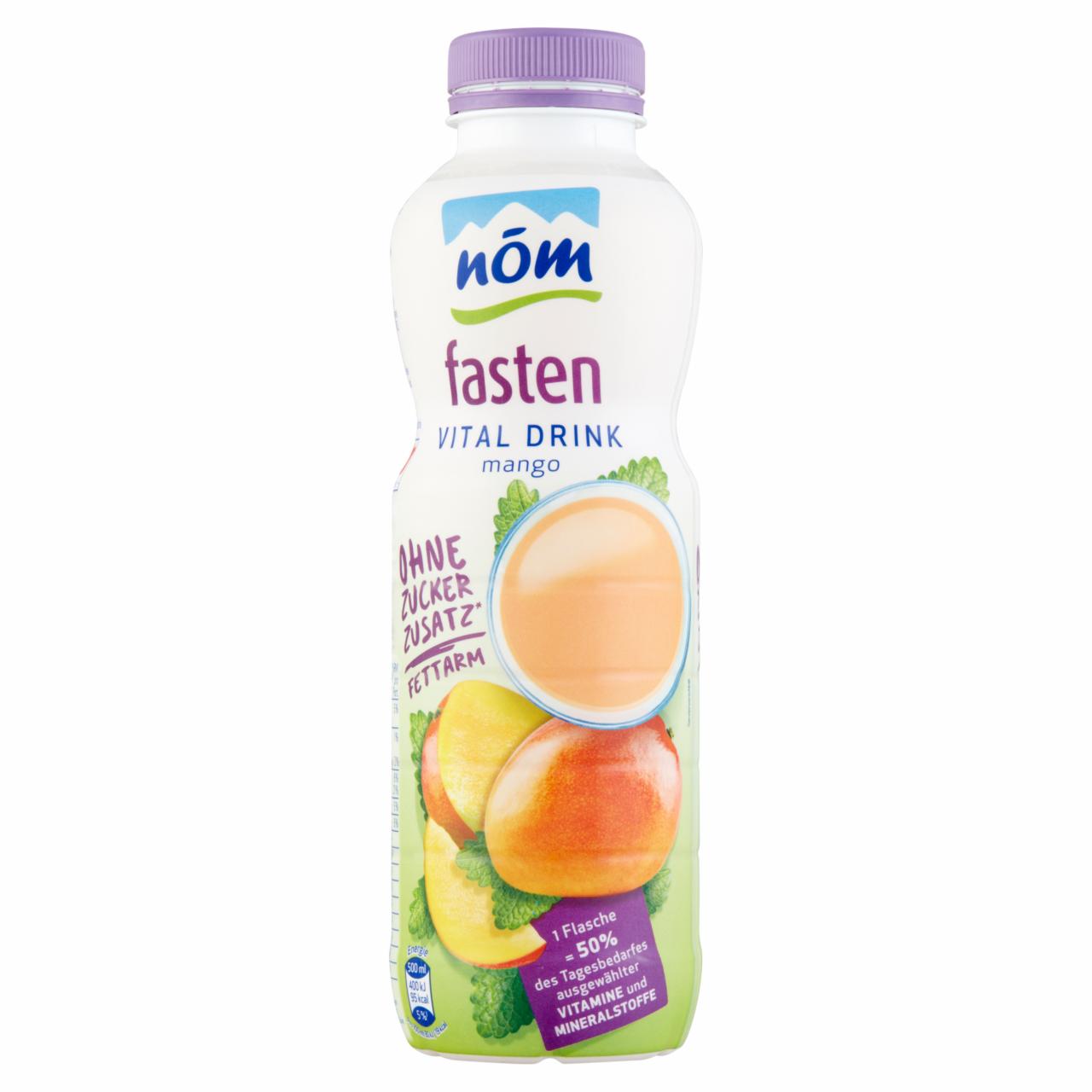 Képek - NÖM Fasten Vitaldrink mangó savóital 500 ml