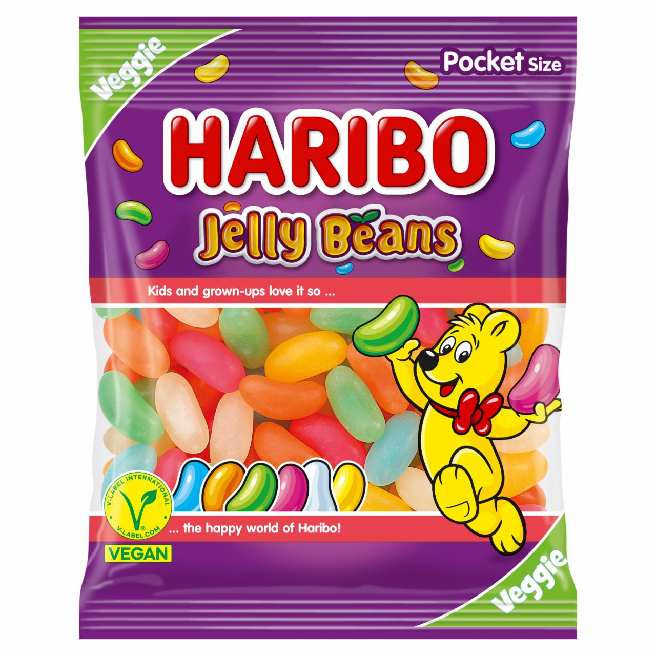 Képek - Haribo Jelly Beans zselés cukordrazsé 80 g