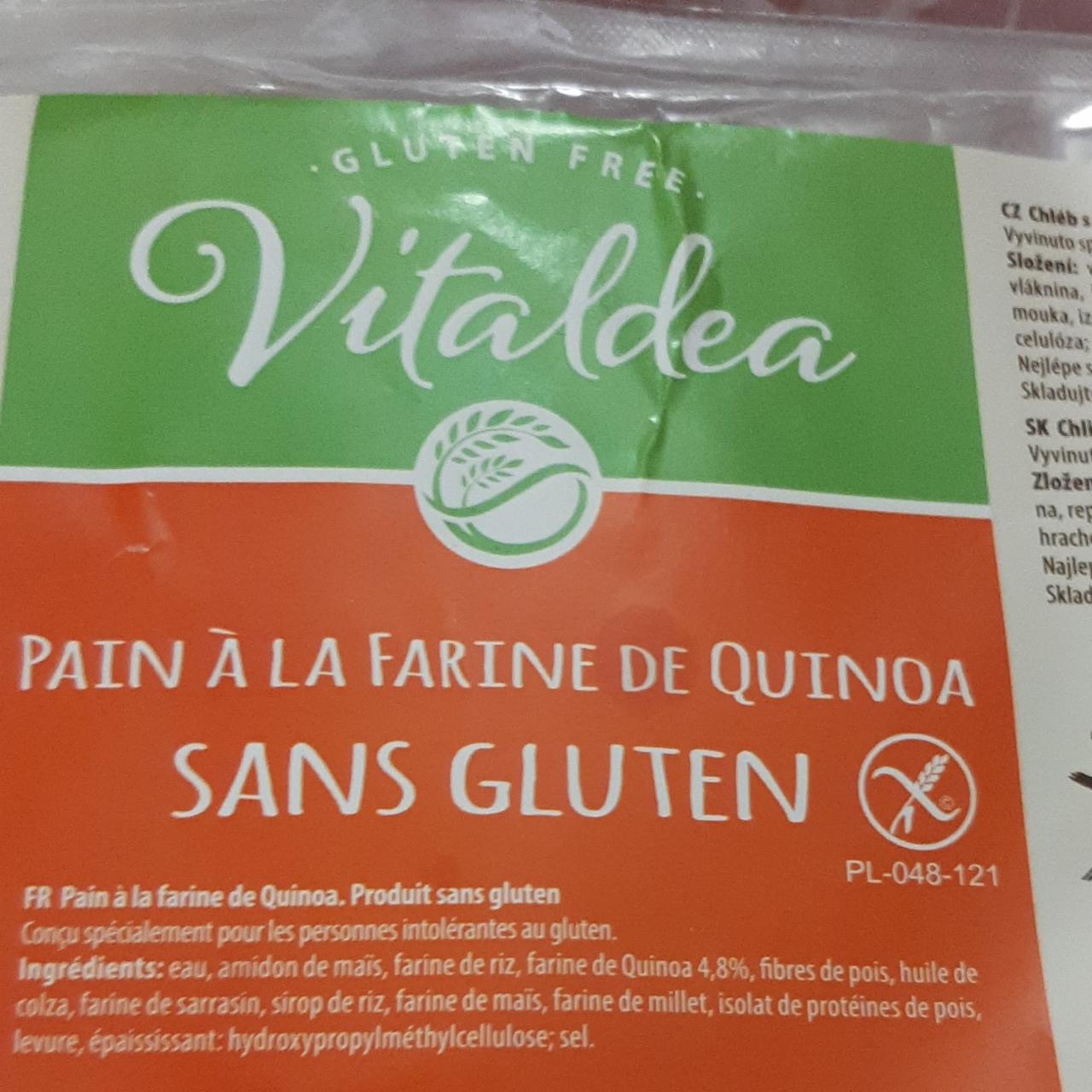 Képek - Pain á la farine de quinoa sans gluten Vitaldea
