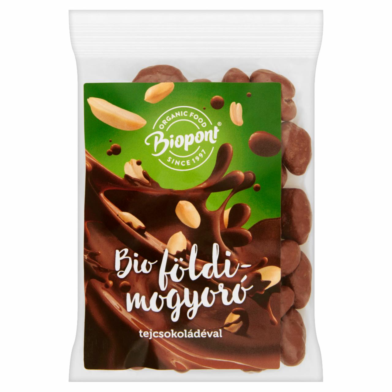 Képek - Biopont BIO földimogyoró tejcsokoládéval 80 g