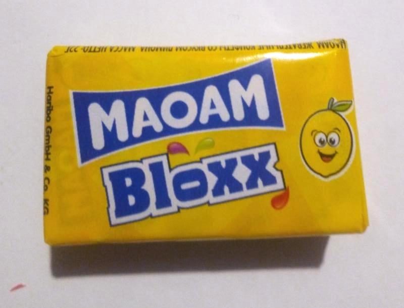 Képek - Maoam Bloxx Wild Red Berries olvadó rágóbonbon 22 g