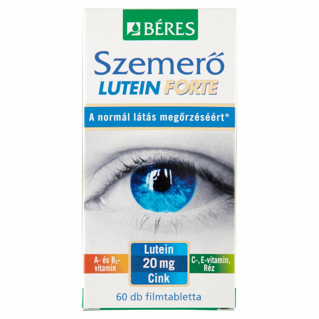 Képek - Béres Szemerő Lutein Forte filmtabletta 60 x 1,35 g (81 g)