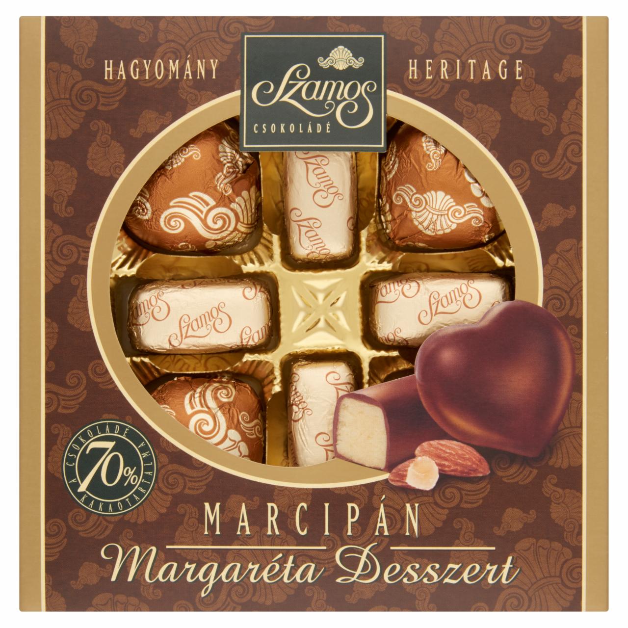 Képek - Szamos Margaréta Desszert mandulamarcipán csokoládé bevonattal 8 db 100 g