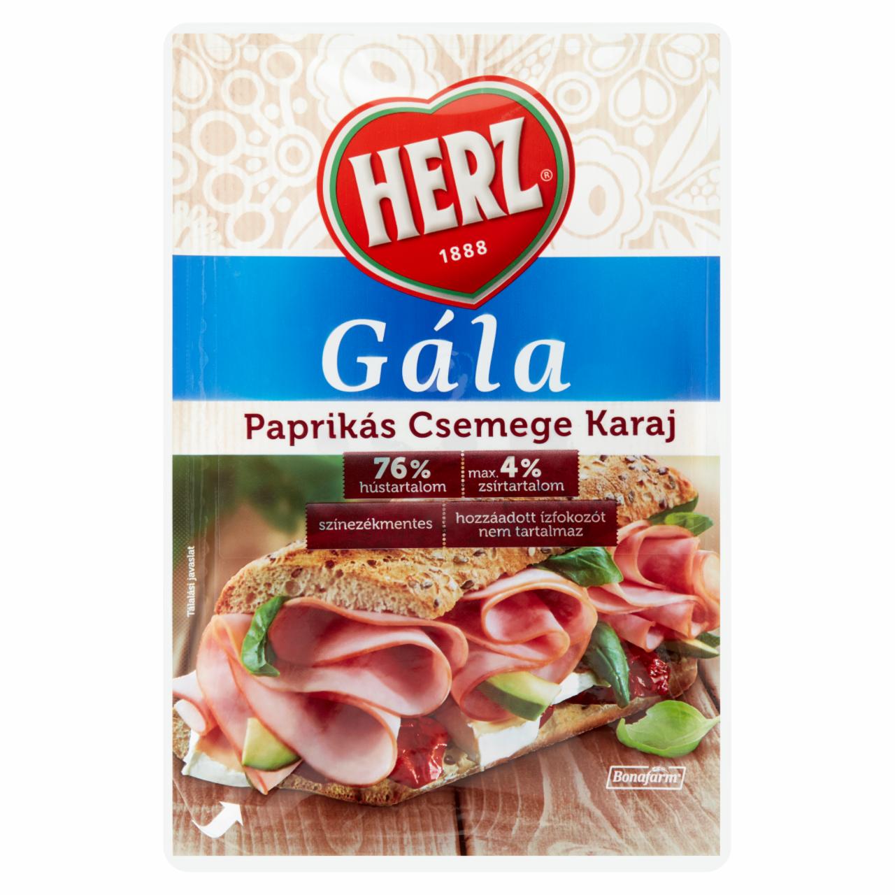 Képek - HERZ Gála paprikás csemege karaj 90g