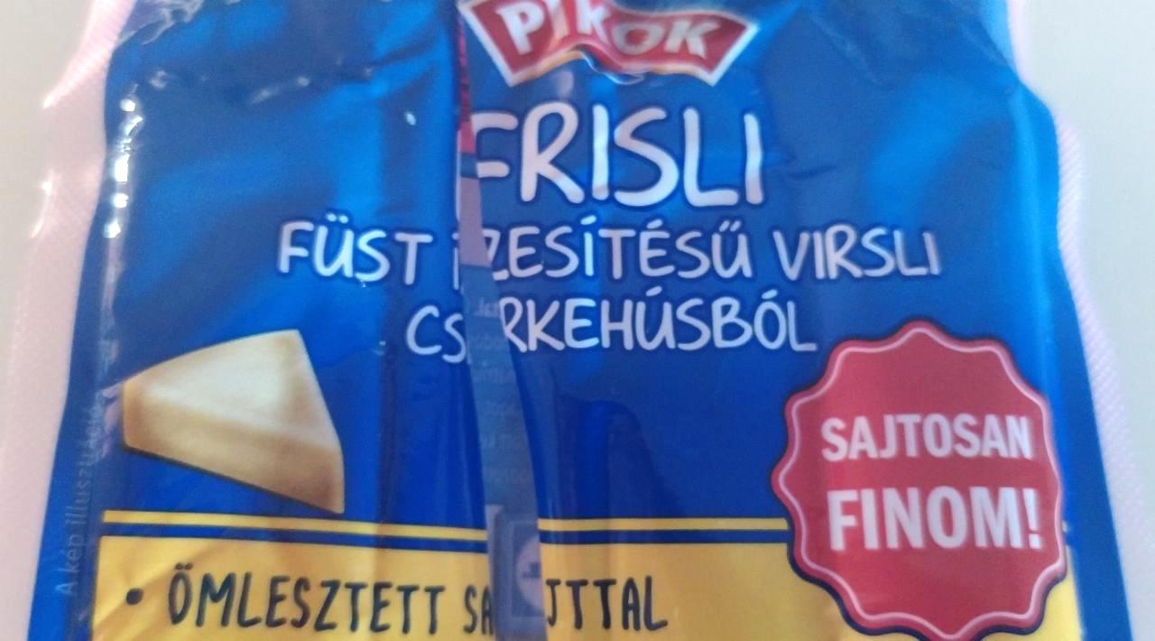 Képek - Frisli füst ízesítésű virsli, ömlesztett sajttal Pikok