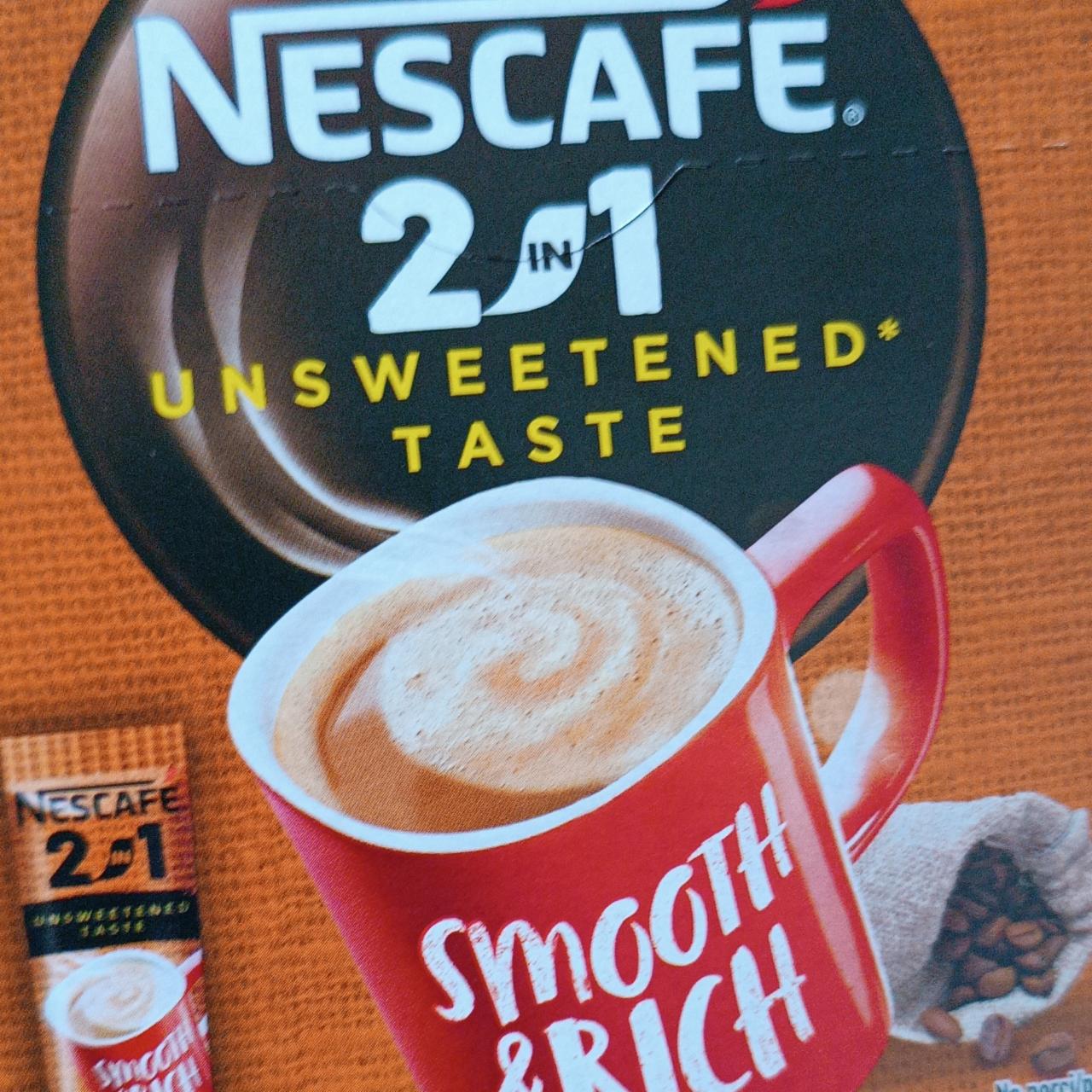 Képek - NESCAFÉ 2in1 Unsweetened Taste azonnal oldódó kávéspecialitás 8 g