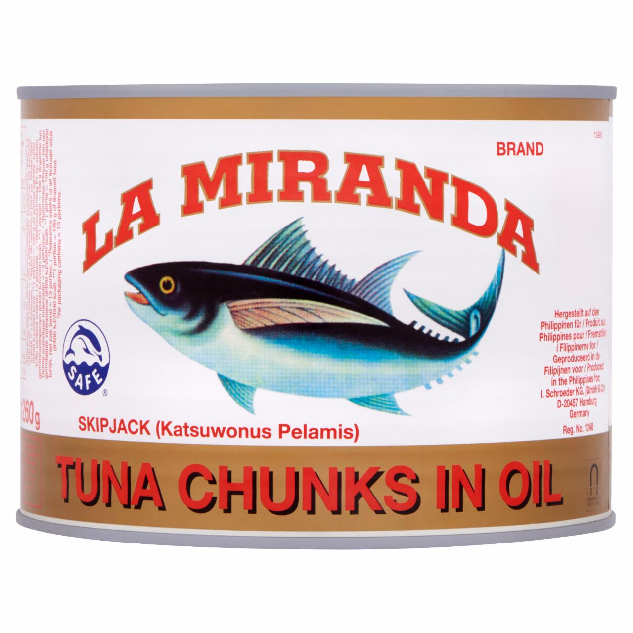 Képek - La Miranda tonhal törzsdarabok napraforgó olajban 1705 g