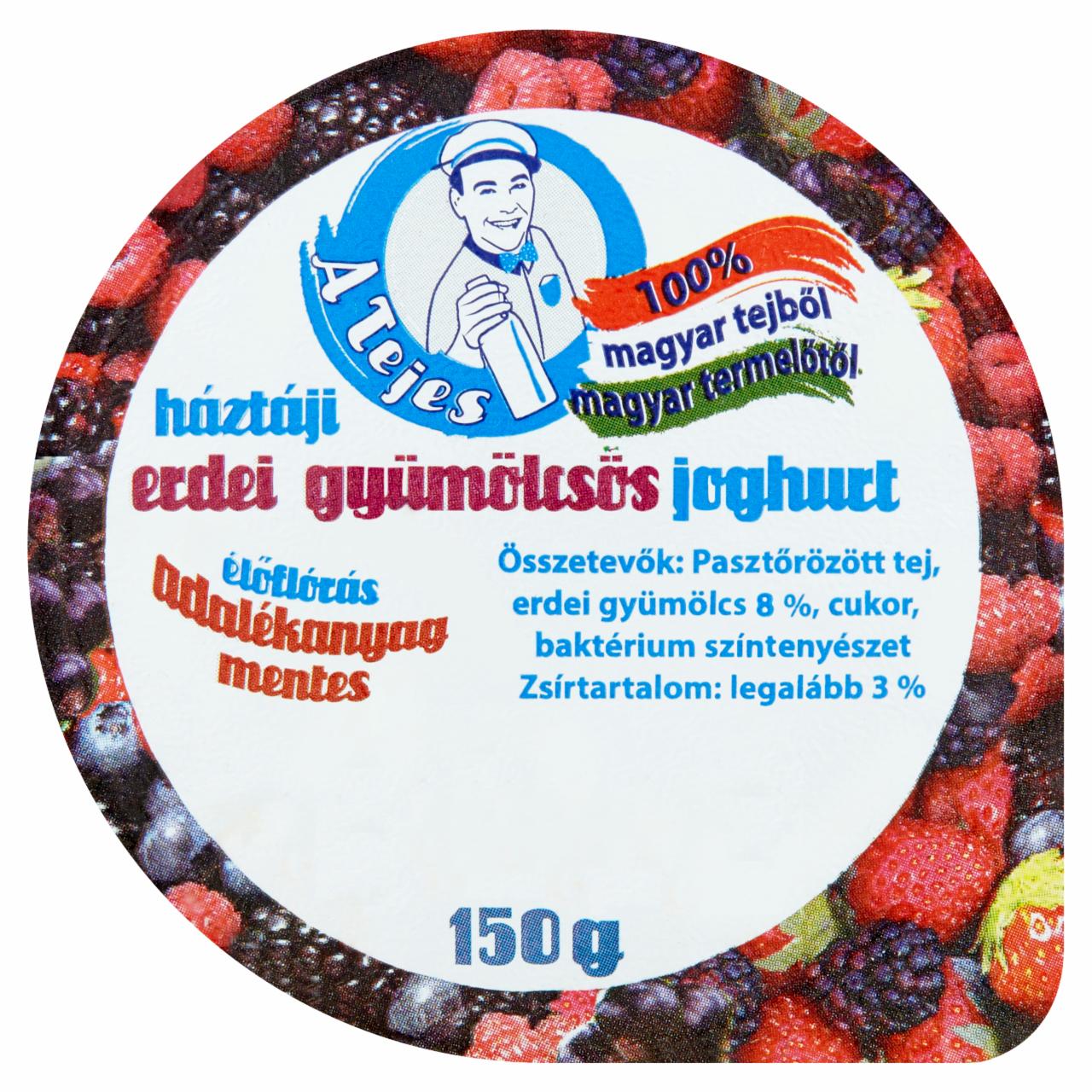 Képek - A Tejes háztáji erdei gyümölcsös joghurt 150 g