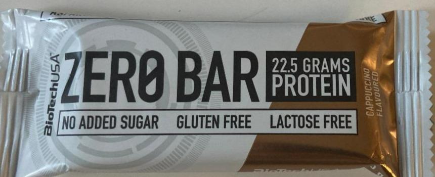 Képek - BioTechUSA Zero Bar cappuccino ízű fehérjeszelet édesítőszerrel 50 g