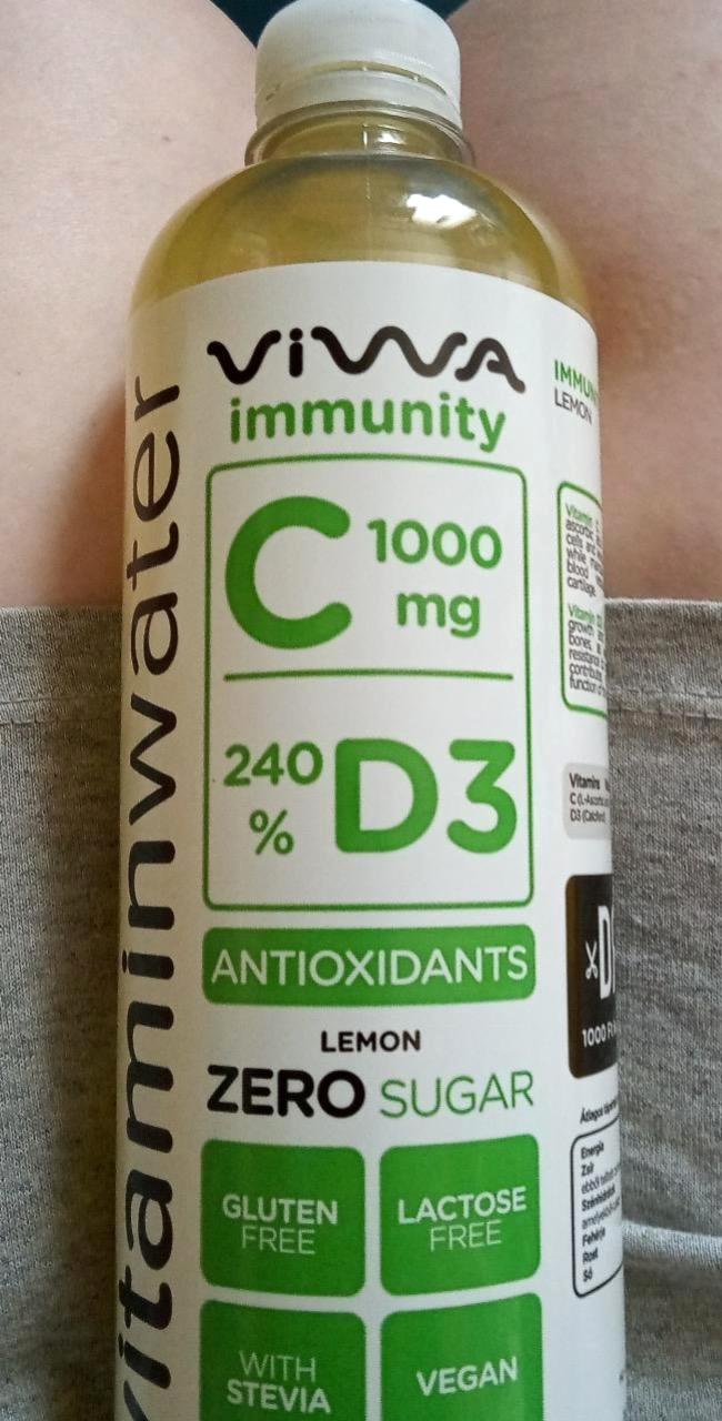Képek - Vitaminwater Immunity Zero citrom ízű üdítőital Viwa