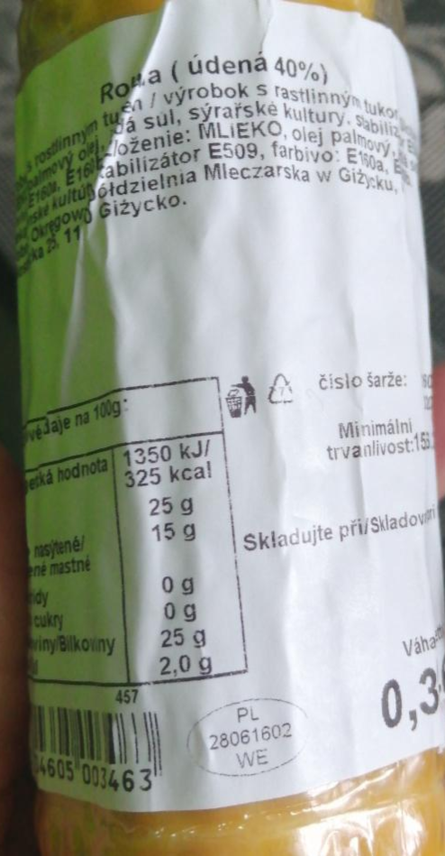 Képek - Füstölt tekercs, sajt 40%