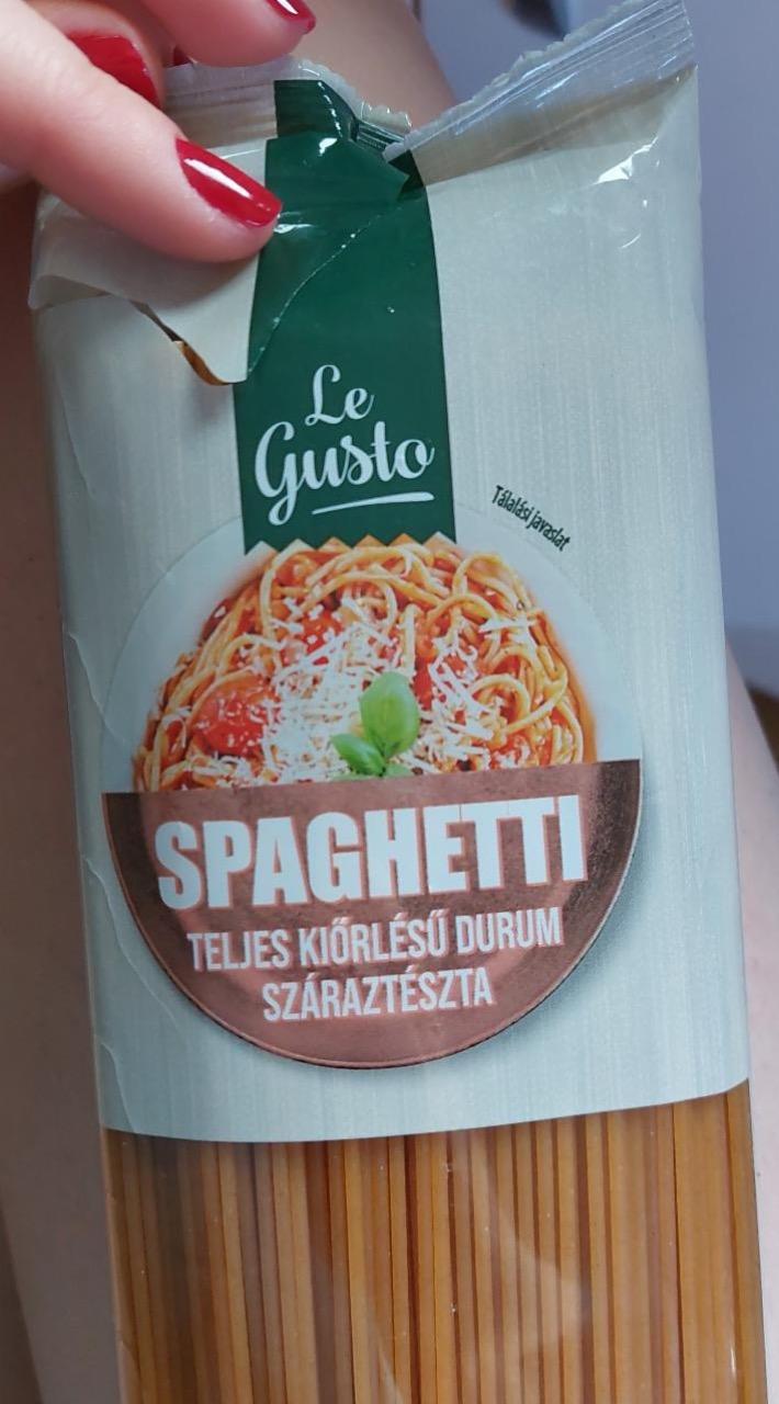 Képek - Spaghetti Teljes kiőrlésű durum száraztészta Le Gusto