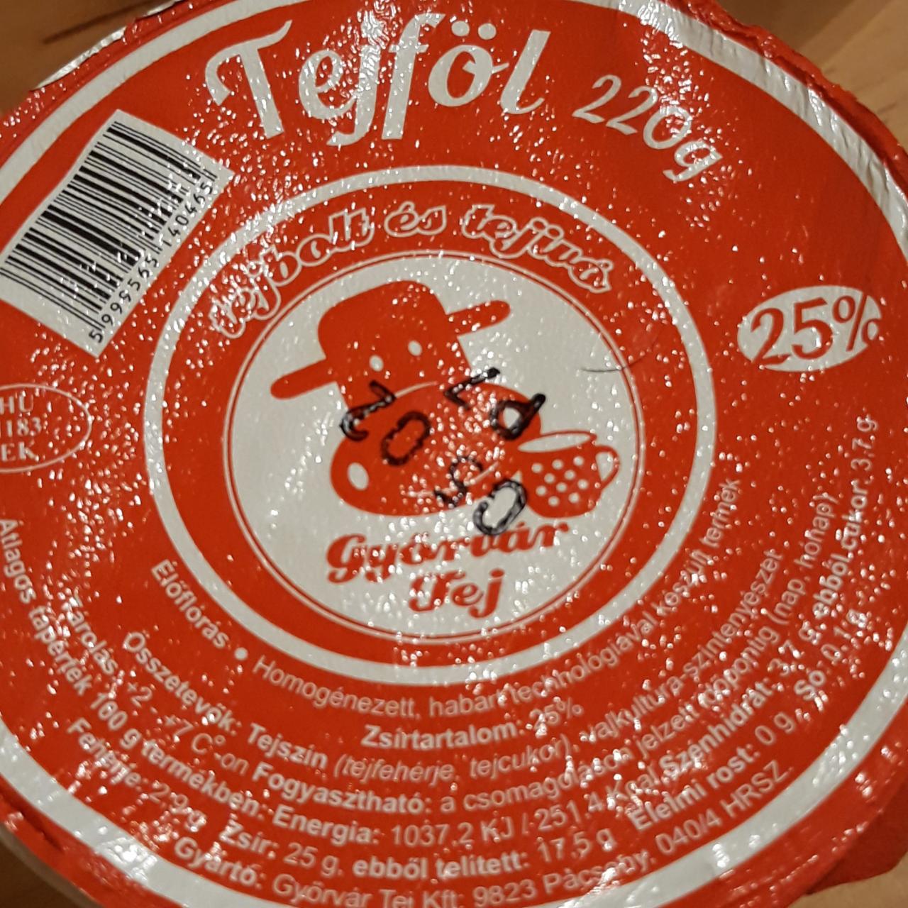 Képek - Tejföl Győrvár tej