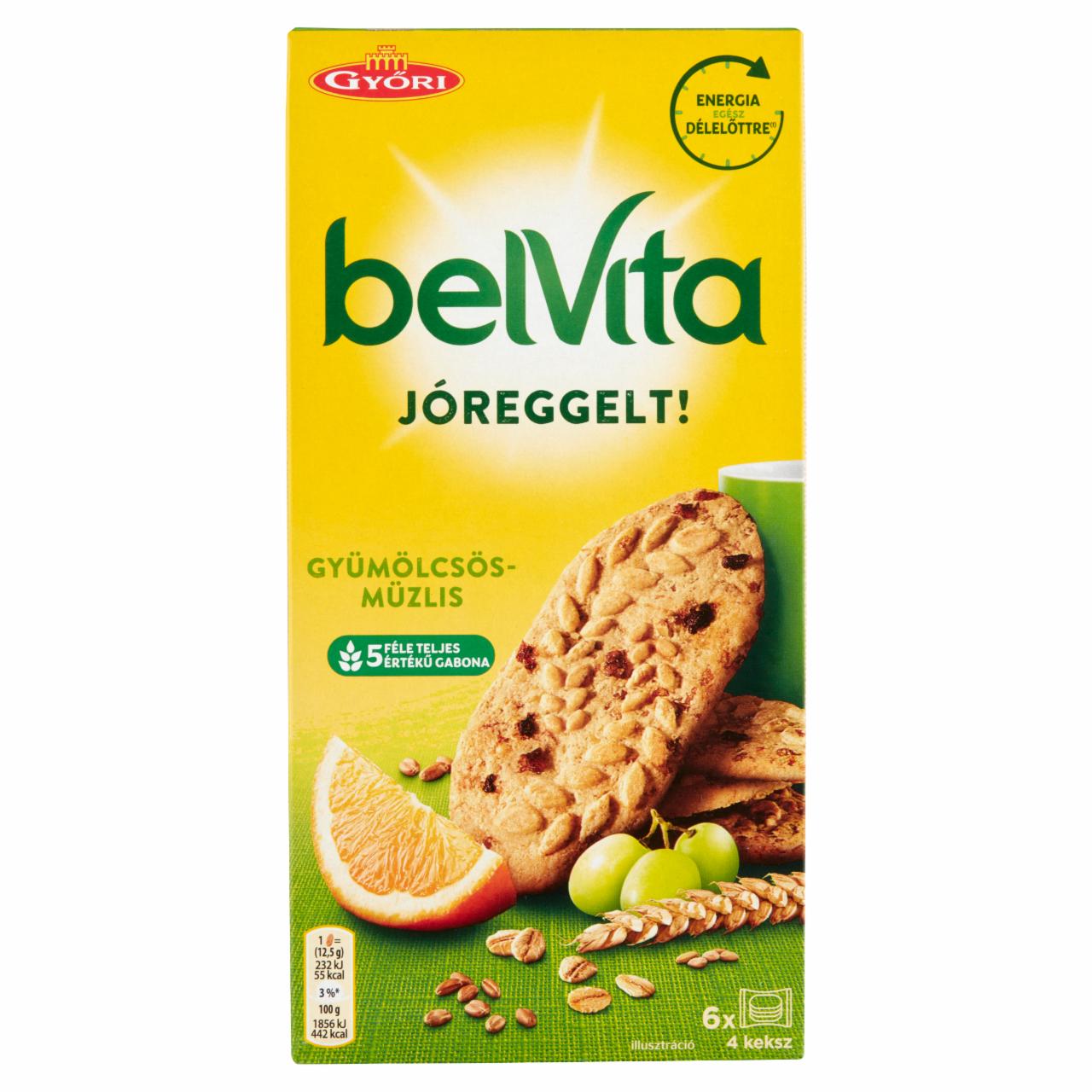 Képek - Belvita JóReggelt! gyümölcsös, gabonás, omlós keksz 300 g