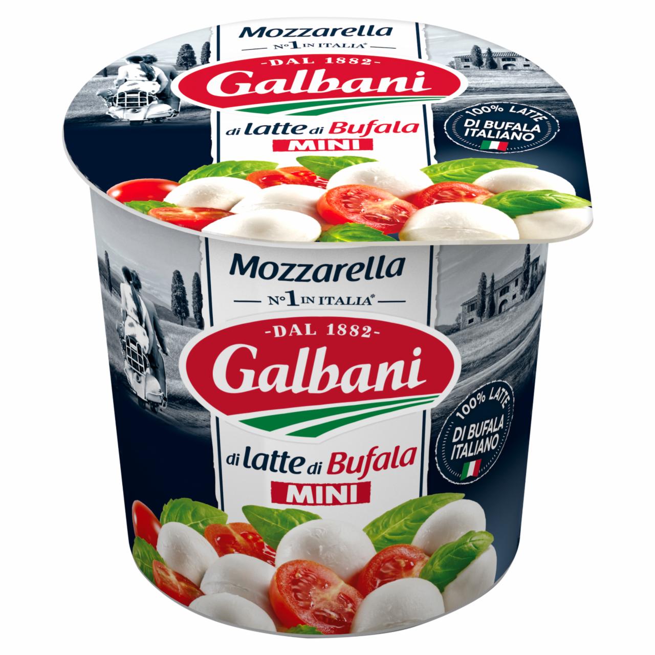 Képek - Galbani Mini Mozzarella di Bufala bivalytejből készült lágy zsíros sajt 150 g
