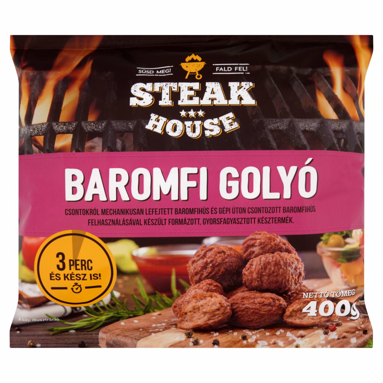 Képek - Steak House gyorsfagyasztott baromfi golyó 400 g