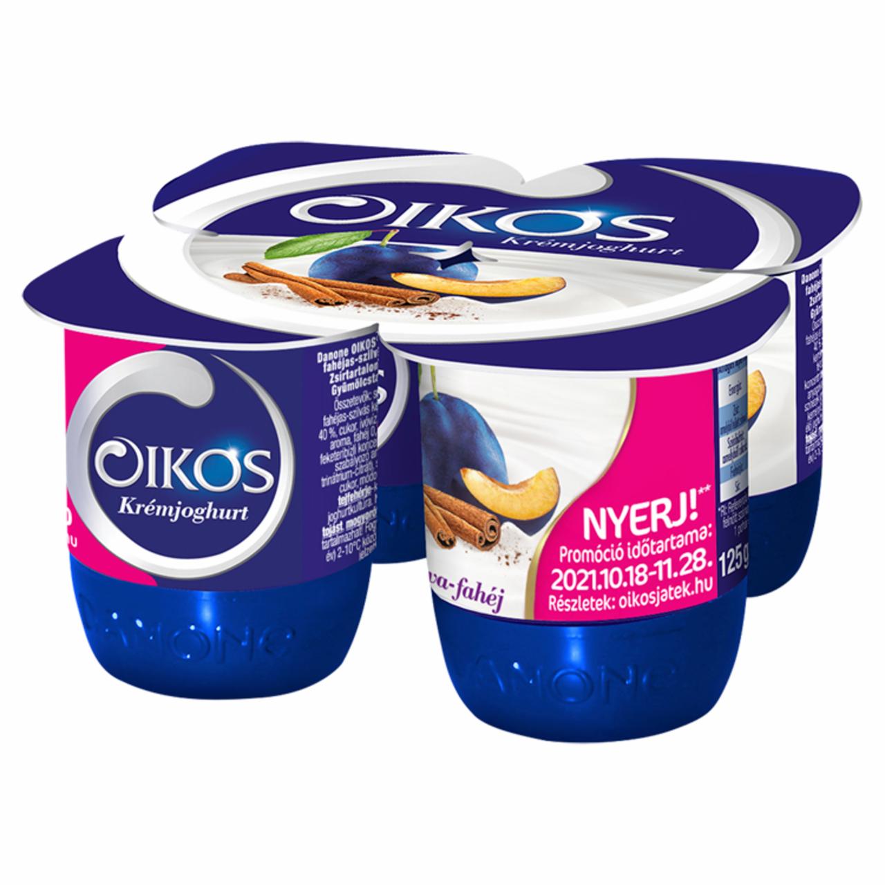 Képek - Danone Oikos Görög élőflórás szilvás-fahéjas krémjoghurt 4 x 125 g