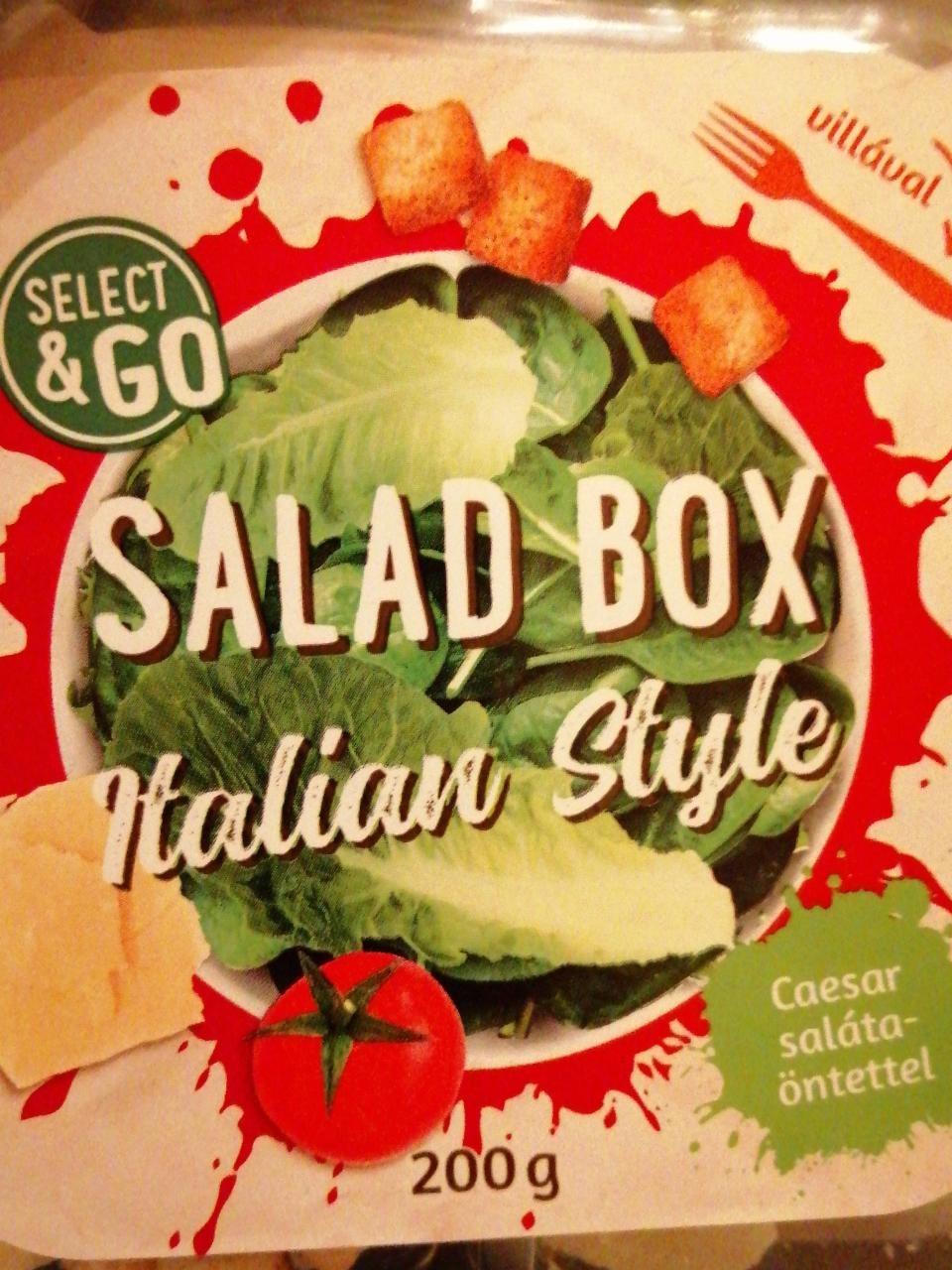 Képek - Saláta box Italian style cézár öntettel Select&go