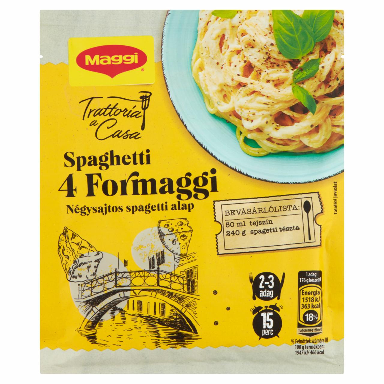 Képek - Maggi Trattoria a Casa Négysajtos spagetti alap 37 g