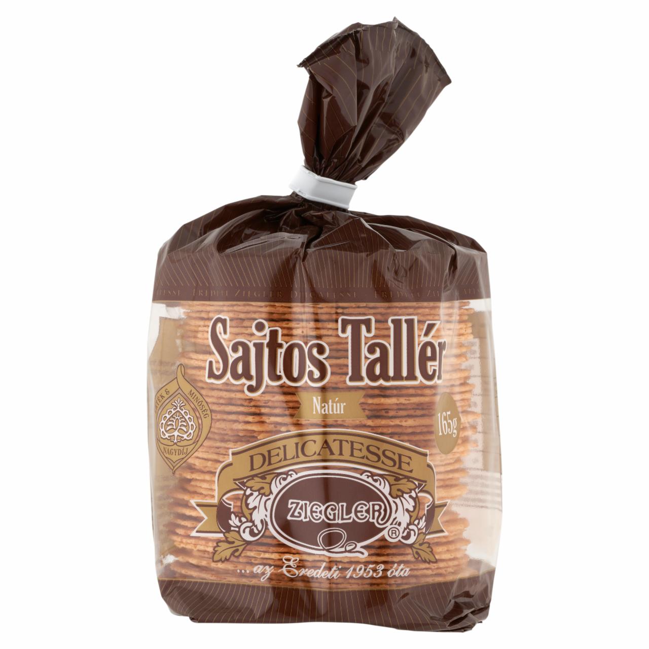 Képek - Ziegler natúr sajtos tallér 165 g