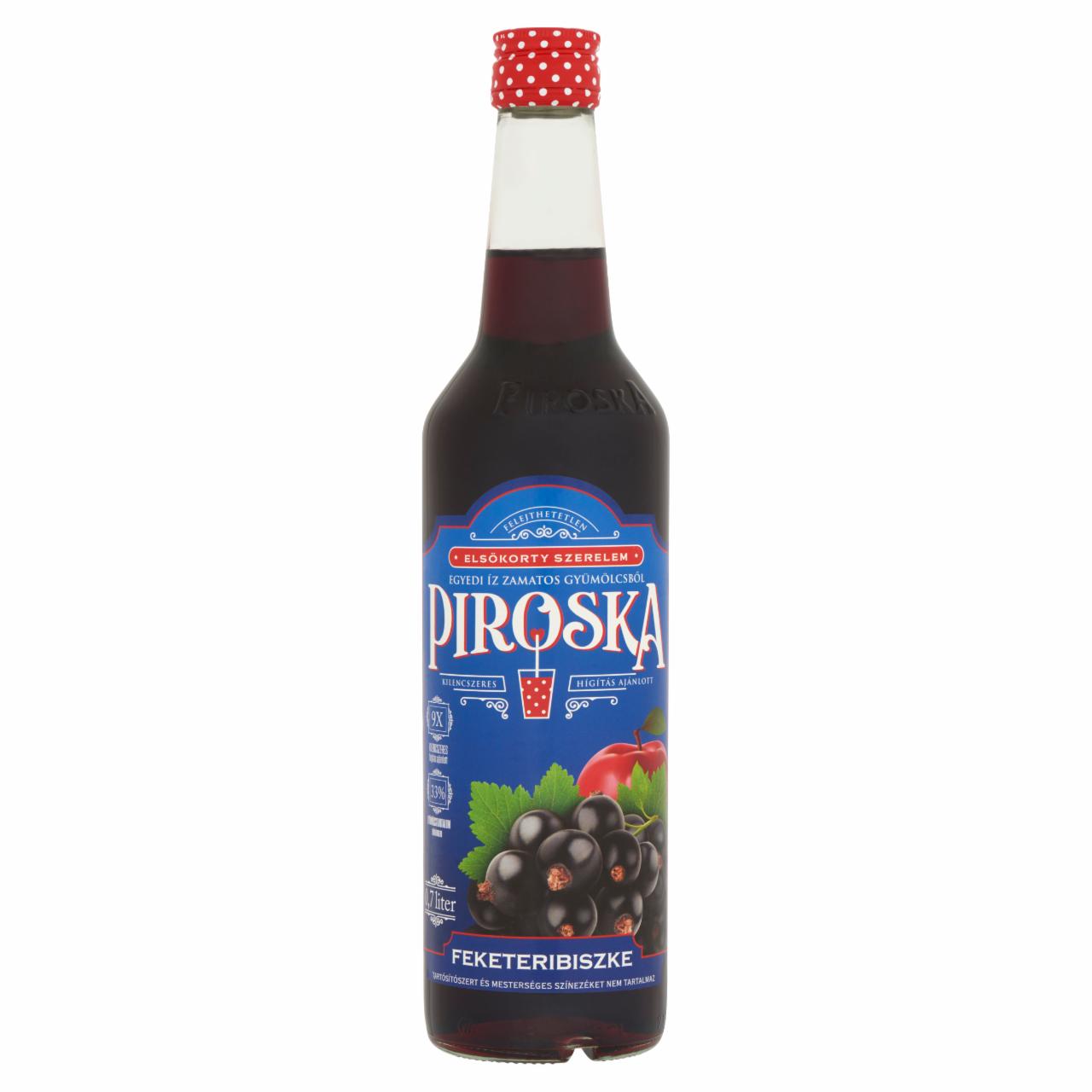 Képek - Piroska feketeribiszke ízű vegyes gyümölcsszörp 0,7 l