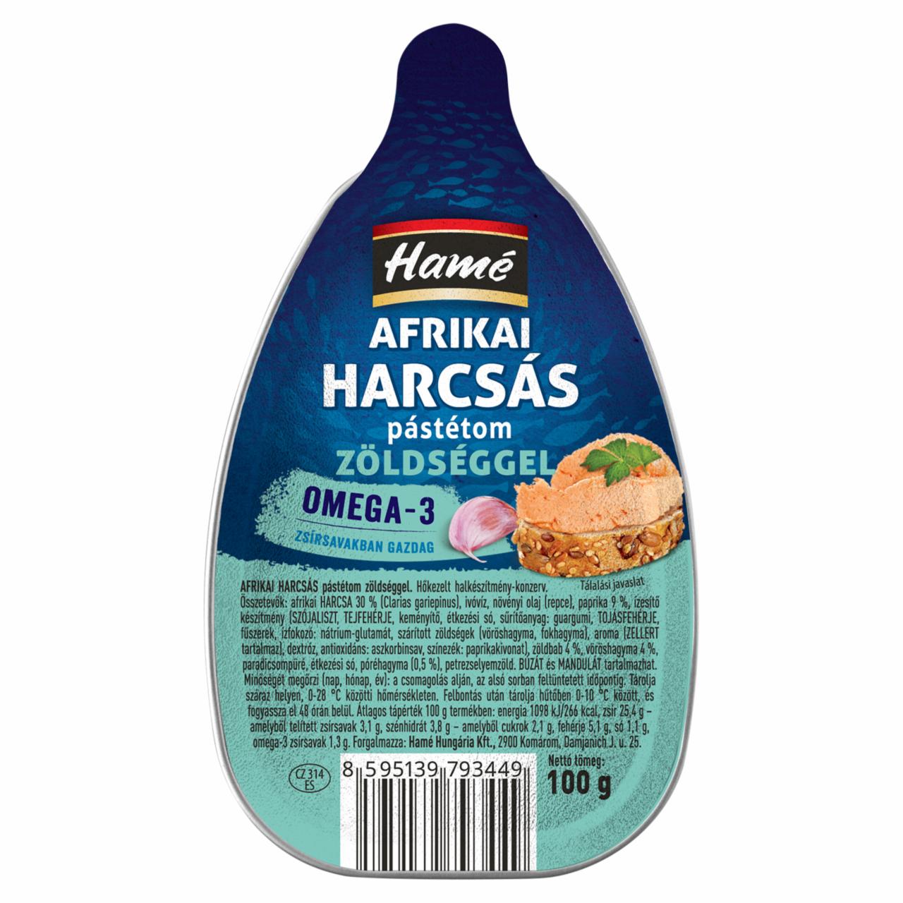 Képek - Hamé afrikai harcsás pástétom zöldséggel 100 g