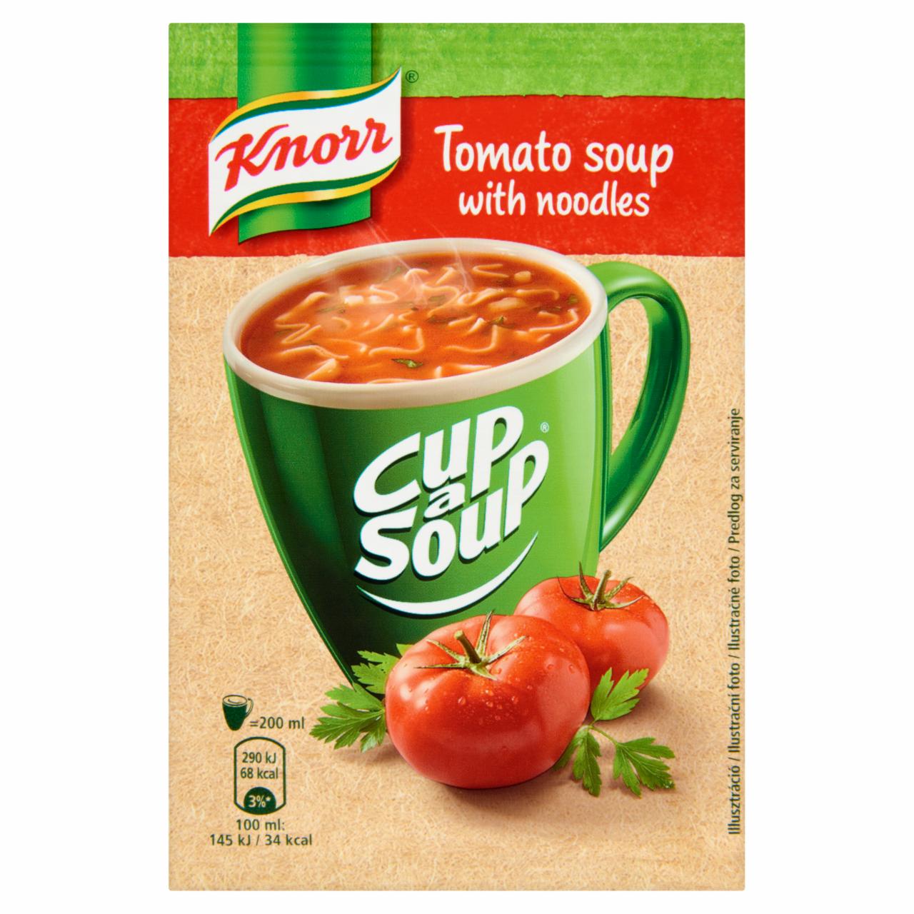 Képek - Knorr Cup a Soup intant paradicsomleves tésztával 19 g