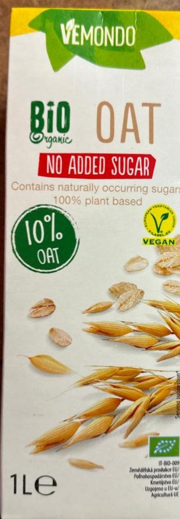 Képek - Oat no added sugar 10% oat bio organic Vemondo