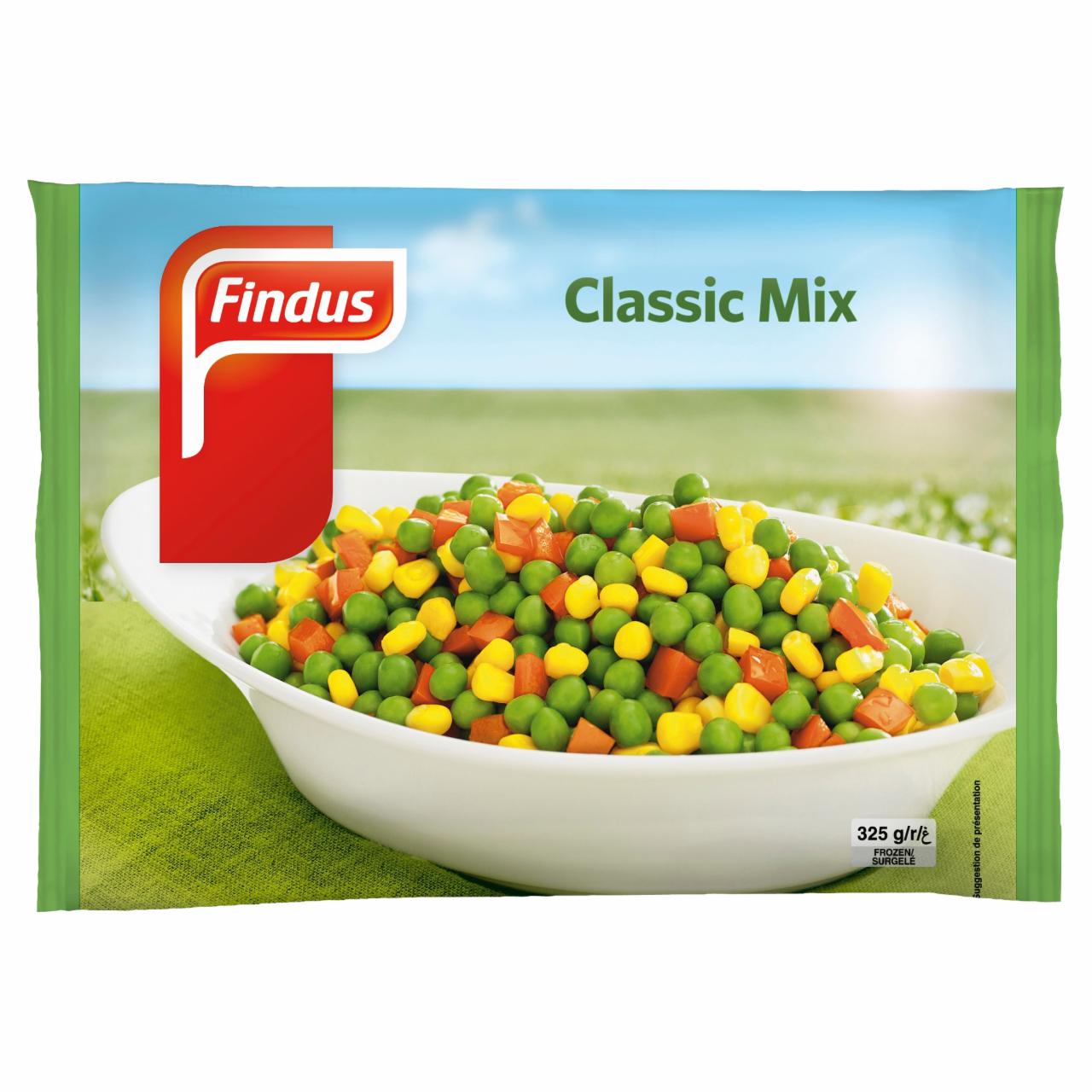 Képek - Findus Classic Mix előfőzött, gyorsfagyasztott zöldségkeverék 325 g