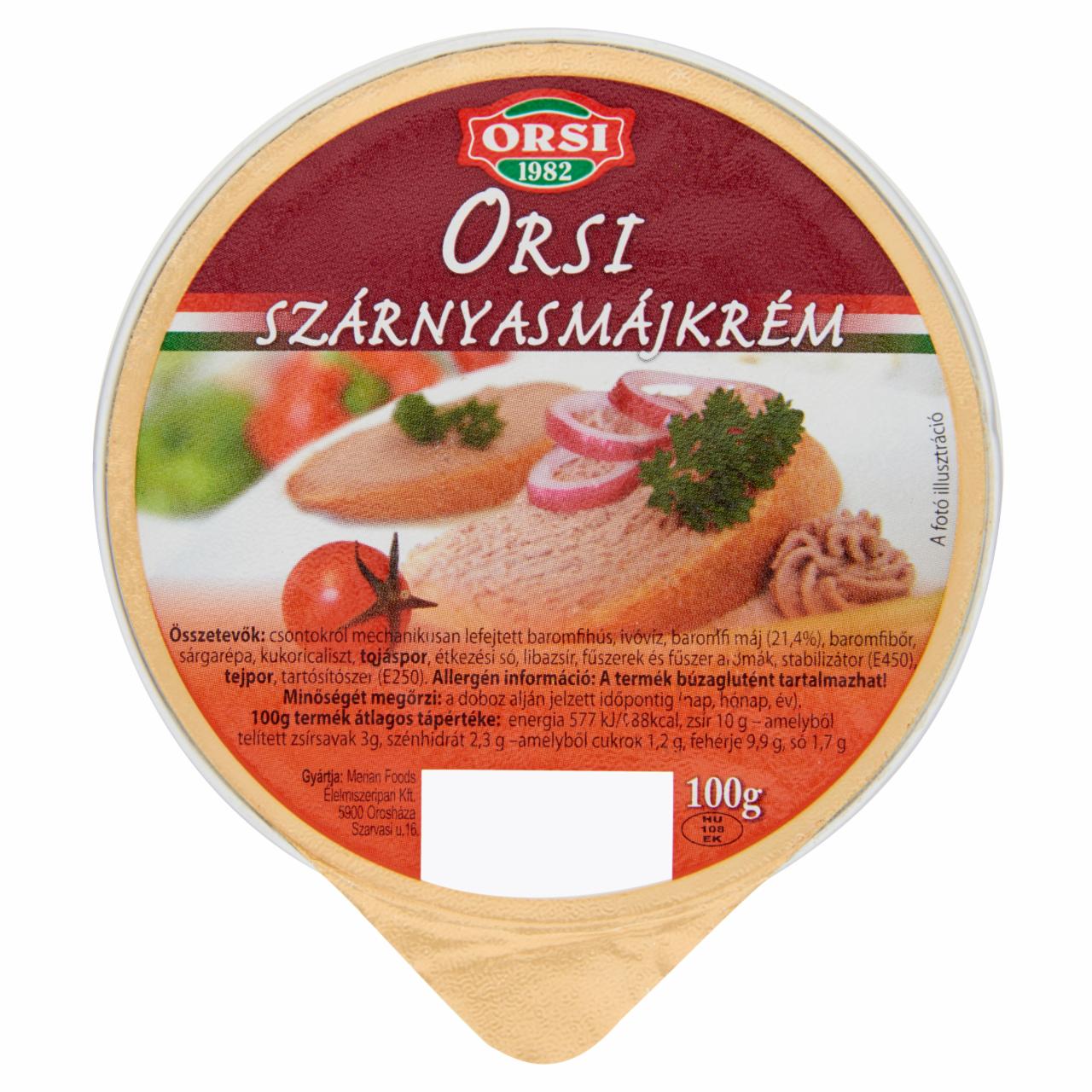 Képek - Orsi szárnyasmájkrém 100 g