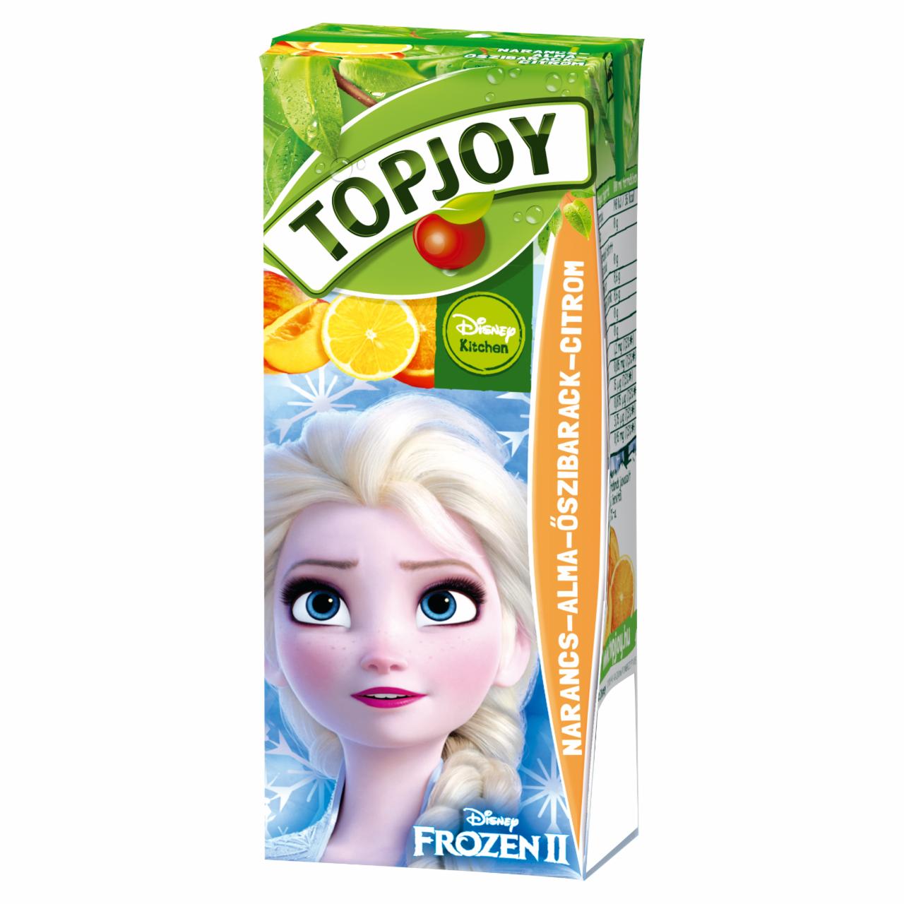 Képek - Topjoy szénsavmentes narancs-alma-őszibarack-citrom ital hozzáadott vitaminokkal 200 ml
