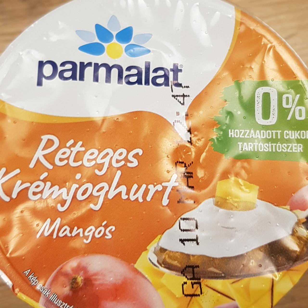 Képek - Réteges krémjoghurt mangós Parmalat