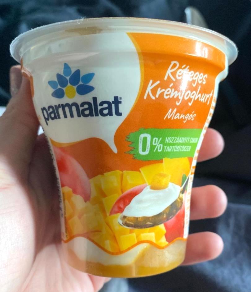 Képek - Réteges krémjoghurt mangós Parmalat