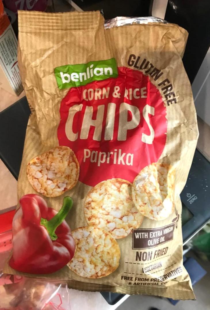 Képek - Corn & rice chips paprika Benlian