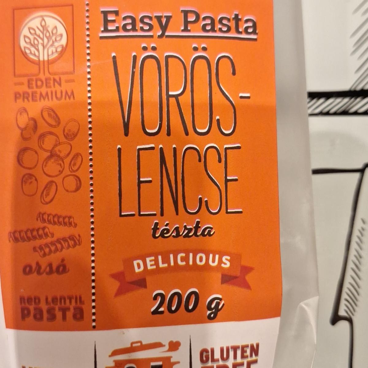 Képek - Easy pasta vörös-lencse tészta delicious Eden Premium
