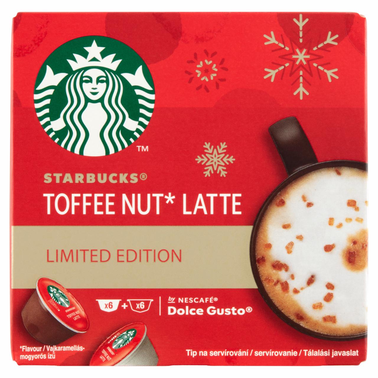 Képek - Starbucks by NESCAFÉ Dolce Gusto Toffee Nut Latte tej- és kávékapszula 12 db/6 csésze 127,8 g