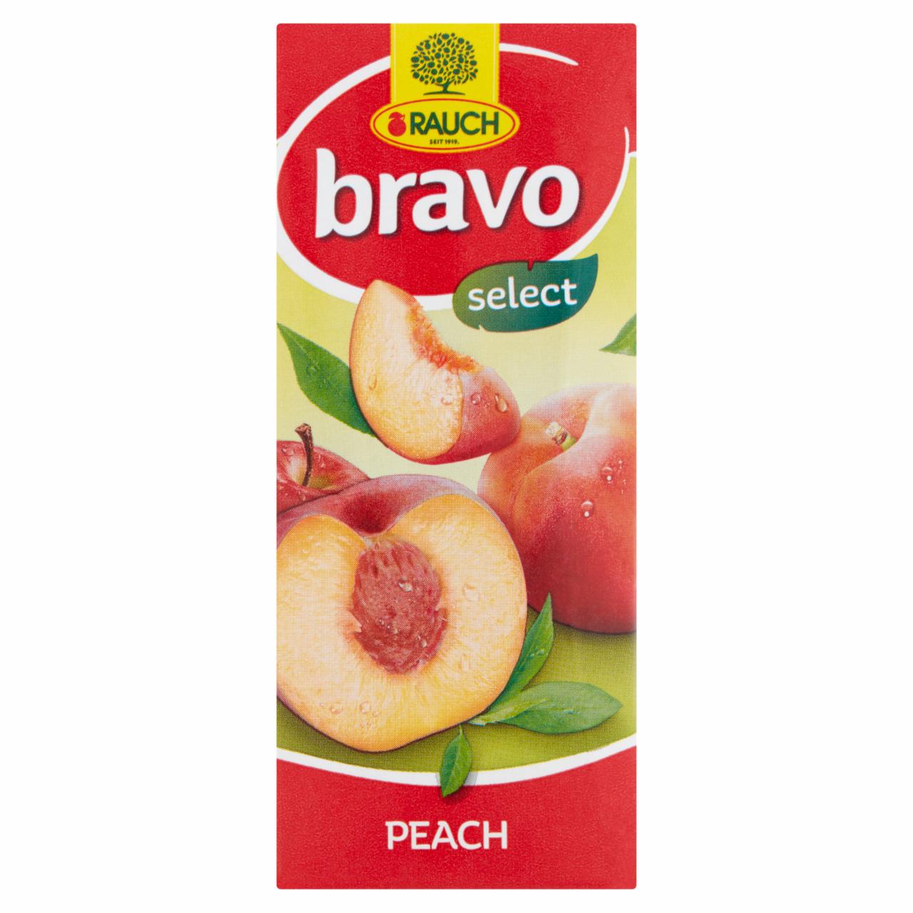 Képek - Rauch Bravo Select őszibarack gyümölcsital cukorral és édesítőszerekkel, C-vitaminnal 0,2 l