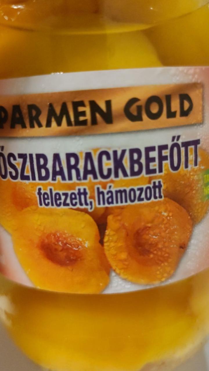 Képek - Őszibarackbefőtt felezett, hámozott Parmen Gold