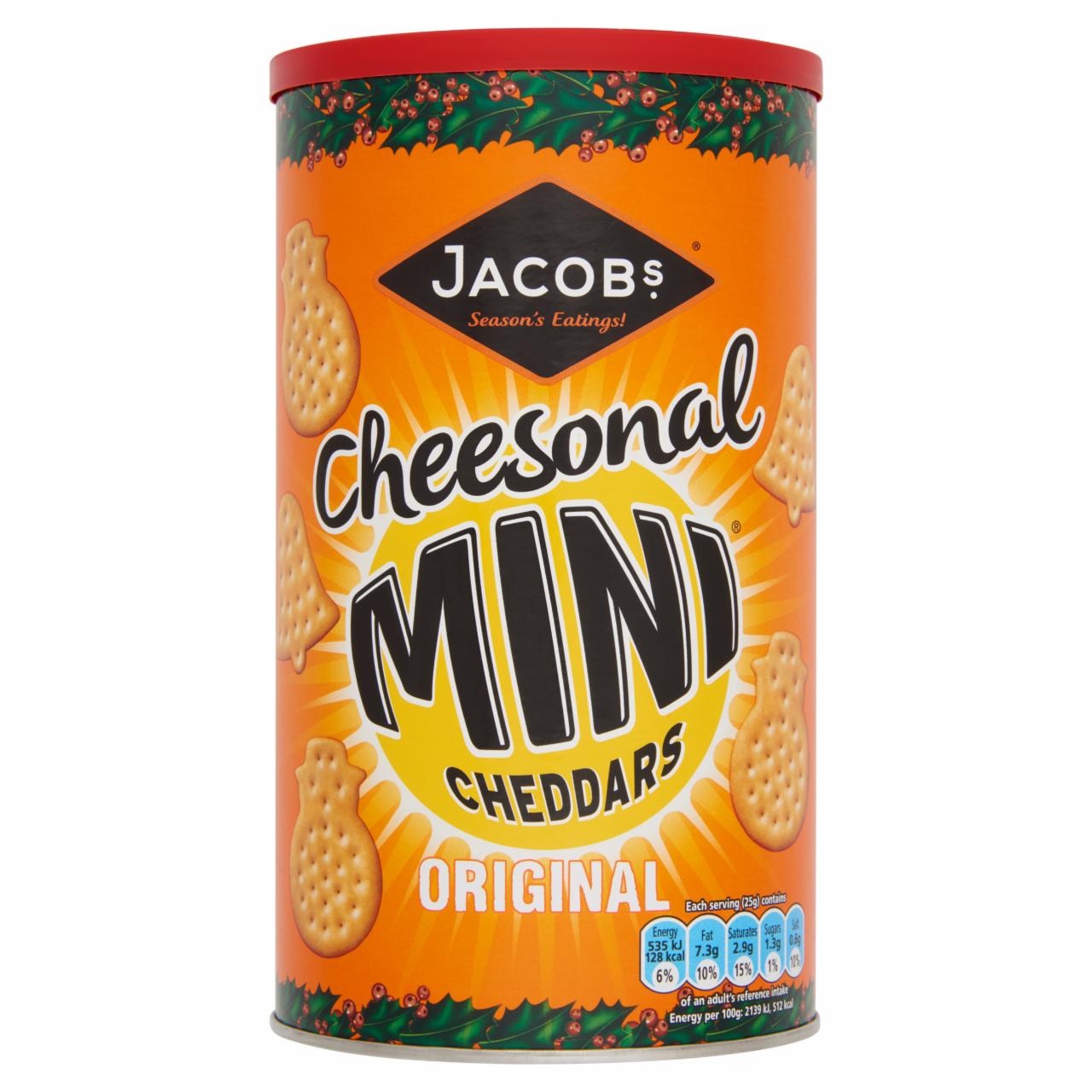 Képek - Jacob's Cheesonal sajtos minikeksz eredeti cheddar sajttal 260 g