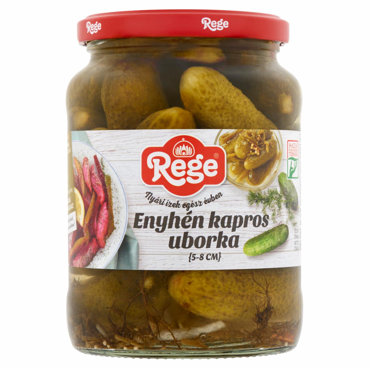 Képek - Rege enyhén kapros uborka savanyúság 5-8 cm 680 g